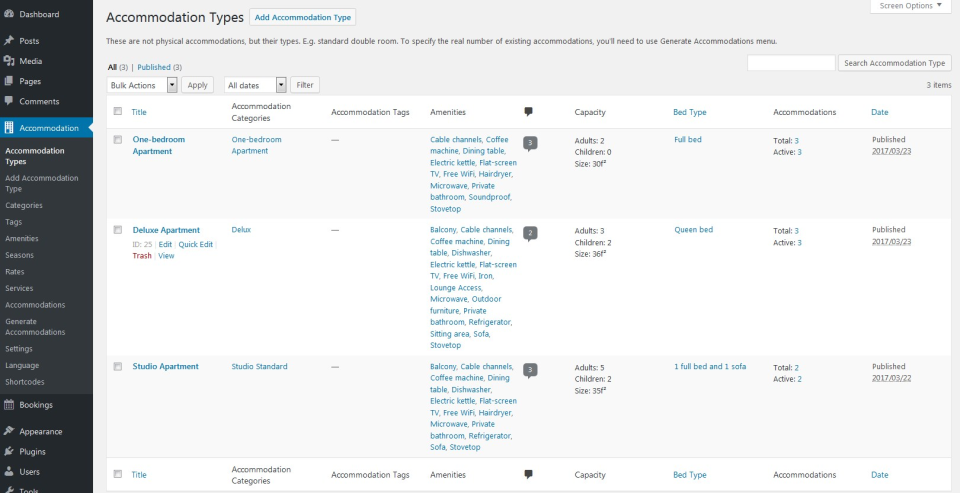 screenshot of MotoPress Hotel Booking